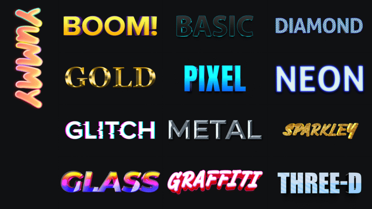 Free Editable Text Effects Pack | GFXRhino