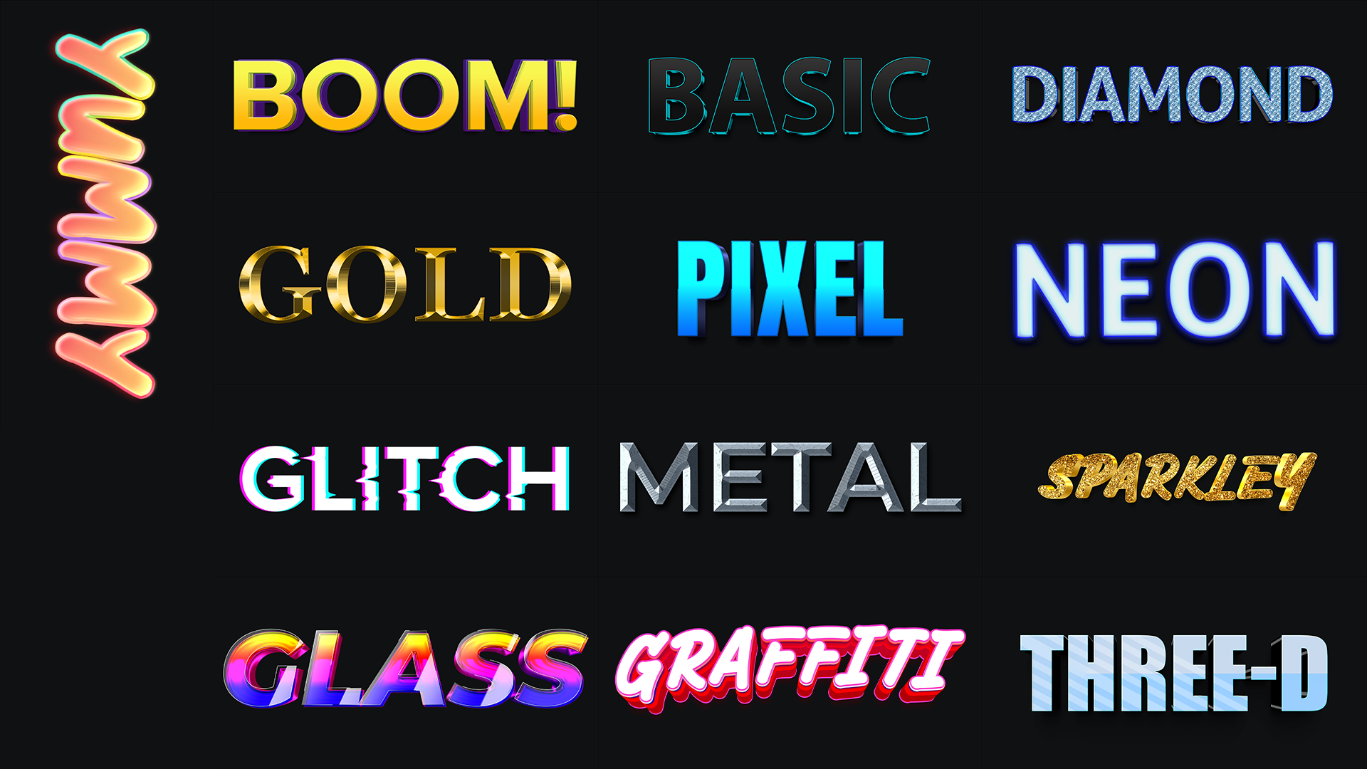 Windows Text Effects Free Editable Text Effects Pack | GFXRhino